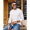 image:imageCOOFANDY Mens Long Sleeve TShirts Crew Neck RegularFit Tee Shirts Casual Basic TshirtsBlackwhite