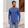 image:imageCOOFANDY Mens Long Sleeve TShirts Crew Neck RegularFit Tee Shirts Casual Basic TshirtsBlue