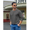 image:imageCOOFANDY Mens Long Sleeve Tee Shirts Cotton Casual Basic TShirtsGray
