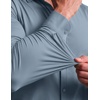 image:imageCOOFANDY Mens Muscle Fit Dress Shirt Wrinkle Free Sretch Shirts Long Sleeve Casual Button Down ShirtsAiry Blue