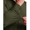 image:imageCOOFANDY Mens Muscle Fit Dress Shirt Wrinkle Free Sretch Shirts Long Sleeve Casual Button Down ShirtsArmy Green