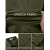 image:imageCOOFANDY Mens Muscle Fit Dress Shirt Wrinkle Free Sretch Shirts Long Sleeve Casual Button Down ShirtsArmy Green