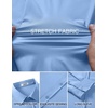 image:imageCOOFANDY Mens Muscle Fit Dress Shirt Wrinkle Free Sretch Shirts Long Sleeve Casual Button Down ShirtsLight Blue