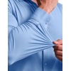 image:imageCOOFANDY Mens Muscle Fit Dress Shirt Wrinkle Free Sretch Shirts Long Sleeve Casual Button Down ShirtsLight Blue