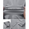 image:imageCOOFANDY Mens Muscle Fit Dress Shirt Wrinkle Free Sretch Shirts Long Sleeve Casual Button Down ShirtsLight Grey