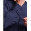 image:imageCOOFANDY Mens Muscle Fit Dress Shirt Wrinkle Free Sretch Shirts Long Sleeve Casual Button Down ShirtsNavy Blue