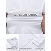 image:imageCOOFANDY Mens Muscle Fit Dress Shirt Wrinkle Free Sretch Shirts Long Sleeve Casual Button Down ShirtsWhite