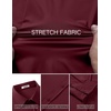 image:imageCOOFANDY Mens Muscle Fit Dress Shirt Wrinkle Free Sretch Shirts Long Sleeve Casual Button Down ShirtsWine Red