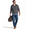 image:imageCOOFANDY Mens Quarter Zip Pullover 2026 Fashion Texture 14 Zip SweatshirtCharcoal Grey