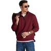 image:imageCOOFANDY Mens Quarter Zip Pullover 2026 Fashion Texture 14 Zip SweatshirtMaroon