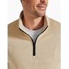 image:imageCOOFANDY Mens Quarter Zip Pullover 2026 Fashion Texture 14 Zip SweatshirtOatmeal
