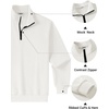 image:imageCOOFANDY Mens Quarter Zip Pullover 2026 Fashion Texture 14 Zip SweatshirtWhite