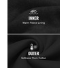 image:imageCOOFANDY Mens Quarter Zip Pullover Casual Cotton FleeceLined SweatshirtAblack