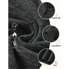 image:imageCOOFANDY Mens Quarter Zip Pullover Sweater Regular Fit Fleece SweatshirtDark Grey