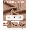 image:imageCOOFANDY Mens Quarter Zip Pullover Sweater Stretch Knit Checked SweaterBrown