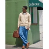 image:imageCOOFANDY Mens Quarter Zip Pullover Sweatshirt Fleece Mock Neck with PocketBeige