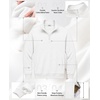 image:imageCOOFANDY Mens Quarter Zip Pullover Sweatshirt Fleece Mock Neck with PocketWhite