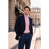 image:imageCOOFANDY Mens Ribbed Slim Fit Knitted Pullover Casual Turtleneck SweaterPink