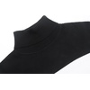 image:imageCOOFANDY Mens Ribbed Slim Fit Knitted Pullover Casual Turtleneck SweaterStripedwhite  Black
