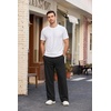 image:imageCOOFANDY Mens Sweatpants Casual Baggy Pants Lightweight Cotton SweatpantsBlack