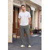 image:imageCOOFANDY Mens Sweatpants Casual Baggy Pants Lightweight Cotton SweatpantsDark Grey