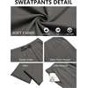 image:imageCOOFANDY Mens Sweatpants Casual Baggy Pants Lightweight Cotton SweatpantsDark Grey