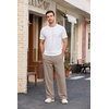 image:imageCOOFANDY Mens Sweatpants Casual Baggy Pants Lightweight Cotton SweatpantsKhaki