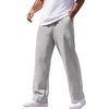 image:imageCOOFANDY Mens Sweatpants Casual Baggy Pants Lightweight Cotton SweatpantsLight Gray