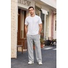 image:imageCOOFANDY Mens Sweatpants Casual Baggy Pants Lightweight Cotton SweatpantsLight Gray