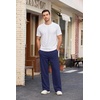 image:imageCOOFANDY Mens Sweatpants Casual Baggy Pants Lightweight Cotton SweatpantsNavy Blue