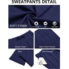 image:imageCOOFANDY Mens Sweatpants Casual Baggy Pants Lightweight Cotton SweatpantsNavy Blue