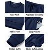 image:imageCOOFANDY Mens Sweatsuit Set Fleece Crewneck Sweatshirt and Jogger PantsNavy Blue