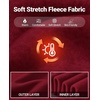 image:imageCOOFANDY Mens Sweatsuit Set Fleece Crewneck Sweatshirt and Jogger PantsWine Red