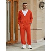 image:imageCOOFANDY Mens Sweatsuits 2 Piece Set Full Zip Hoodie Jogging Track SuitsOrange