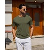 image:imageCOOFANDY Mens T Shirt Short Sleeve Casual TShirts Crew Neck Basic Tee ShirtsArmy Green