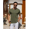 image:imageCOOFANDY Mens T Shirt Short Sleeve Casual TShirts Crew Neck Basic Tee ShirtsArmy Green