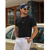 image:imageCOOFANDY Mens T Shirt Short Sleeve Casual TShirts Crew Neck Basic Tee ShirtsBlack