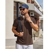 image:imageCOOFANDY Mens T Shirt Short Sleeve Casual TShirts Crew Neck Basic Tee ShirtsBrown