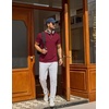 image:imageCOOFANDY Mens T Shirt Short Sleeve Casual TShirts Crew Neck Basic Tee ShirtsDeep Red