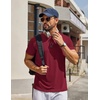 image:imageCOOFANDY Mens T Shirt Short Sleeve Casual TShirts Crew Neck Basic Tee ShirtsDeep Red