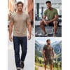 image:imageCOOFANDY Mens T Shirt Short Sleeve Casual TShirts Crew Neck Basic Tee ShirtsEarth Tones 3 Pack