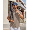 image:imageCOOFANDY Mens T Shirt Short Sleeve Casual TShirts Crew Neck Basic Tee ShirtsKhaki