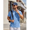 image:imageCOOFANDY Mens T Shirt Short Sleeve Casual TShirts Crew Neck Basic Tee ShirtsLight Blue