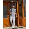 image:imageCOOFANDY Mens T Shirt Short Sleeve Casual TShirts Crew Neck Basic Tee ShirtsLight Grey