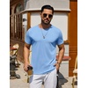 image:imageCOOFANDY Mens T Shirt Short Sleeve Casual TShirts Crew Neck Basic Tee ShirtsOcean Blues 3 Pack