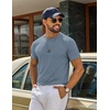 image:imageCOOFANDY Mens T Shirt Short Sleeve Casual TShirts Crew Neck Basic Tee ShirtsOcean Blues 3 Pack