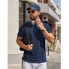 image:imageCOOFANDY Mens T Shirt Short Sleeve Casual TShirts Crew Neck Basic Tee ShirtsOcean Blues 3 Pack