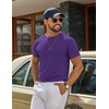 image:imageCOOFANDY Mens T Shirt Short Sleeve Casual TShirts Crew Neck Basic Tee ShirtsPurple