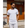 image:imageCOOFANDY Mens T Shirt Short Sleeve Casual TShirts Crew Neck Basic Tee ShirtsWhite