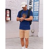 image:imageCOOFANDY Mens T Shirt Short Sleeve Cotton Blend TShirts Crew Neck Casual Summer Basic Tee ShirtsSunset Palms